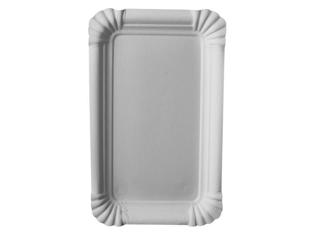BildeTallerken Pure Papp 10X16Cm Hvit (250 stk)