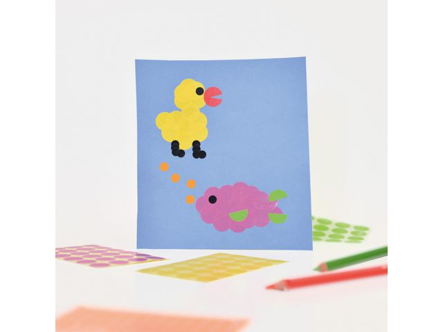 Etikett Avery Manuell Ø12Mm Gul (270 stk)