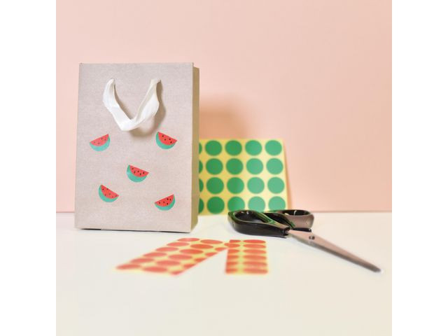 Etikett Avery Manuell Ø12Mm Rød (270 stk)