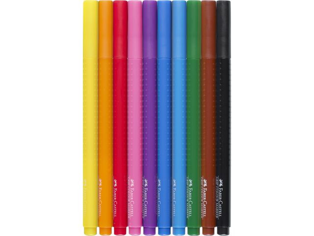 Tusj Faber Castell Grip Ass Farger (10 stk)