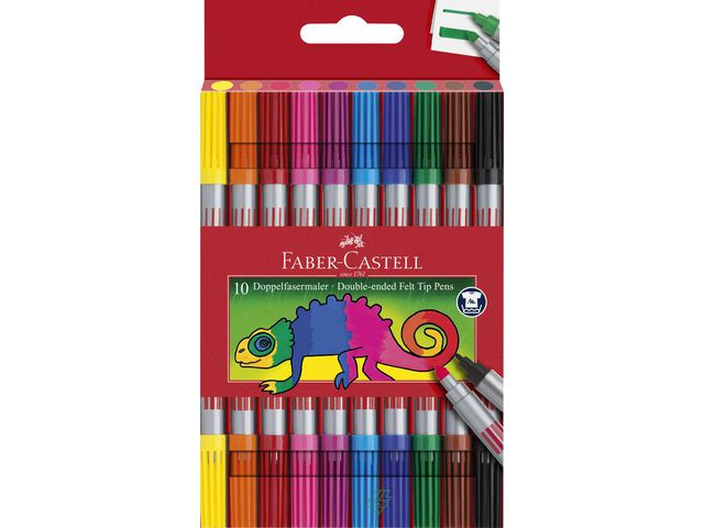 BildeTusj Faber Castell Dobbel Spiss (10 stk)
