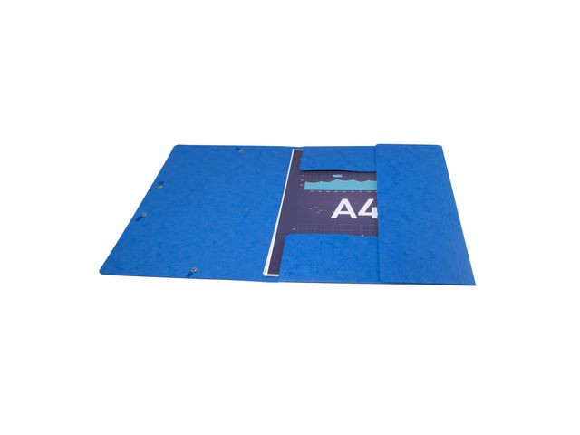 Strikkmappe Exacompta A4 3Klaff 425G Blå