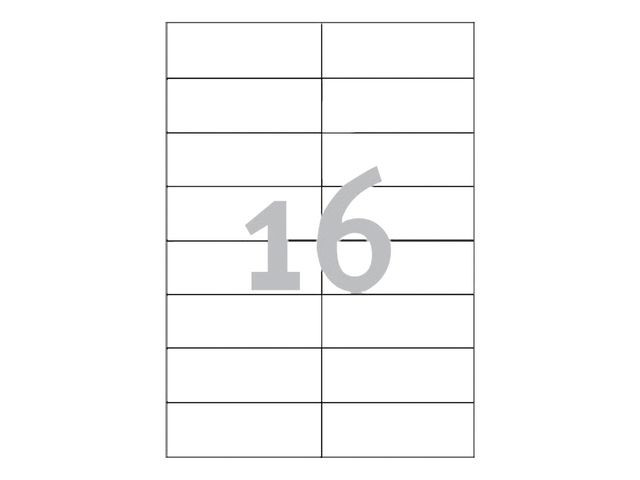 Etikett Avery Ultragrip 105X37Mm (1600 stk)
