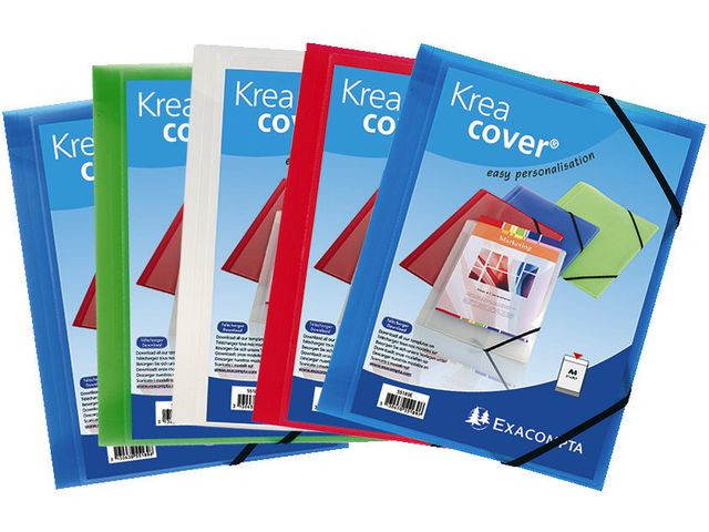 Strikkmappe Exacompta A4 Pp 3 Kl Transp.