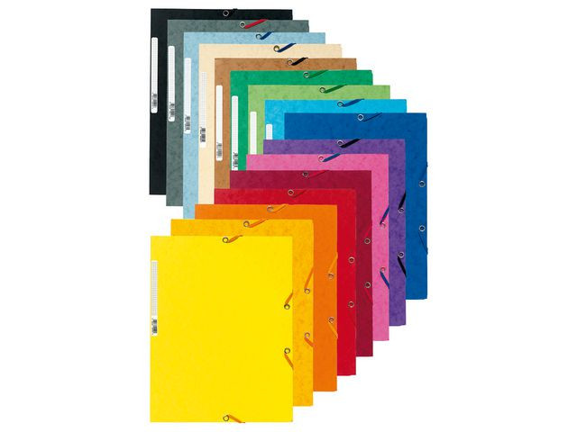 Strikkmappe Exacompta A4 3 Kl 400G Grønn (25 stk)