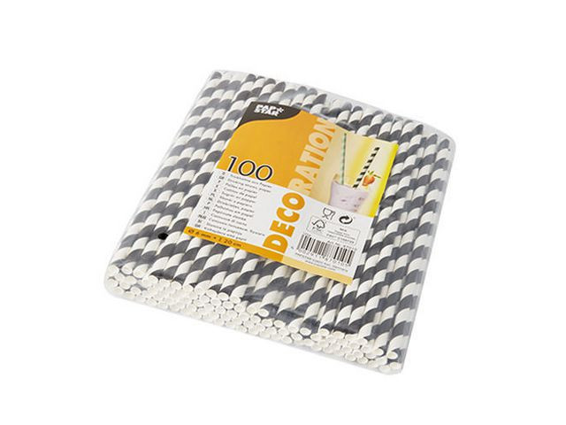 Sugerør Papstar Papir 20Cm (100 stk)