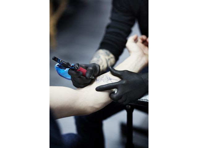 Hanske Abena C.s Nitril U/P M Sort (100 stk)