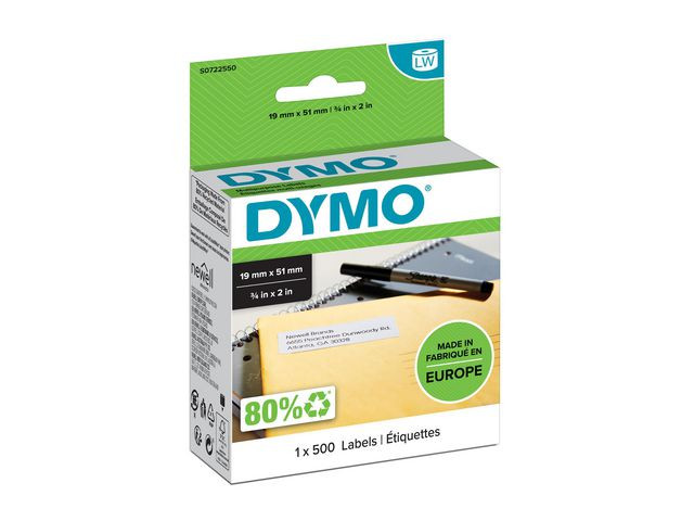 BildeEtikett Dymo Flerbruk 19X51Mm (500 stk)
