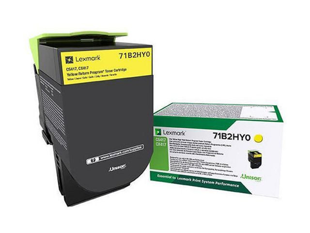 BildeToner Lexmark 71B2Hy0 Gul