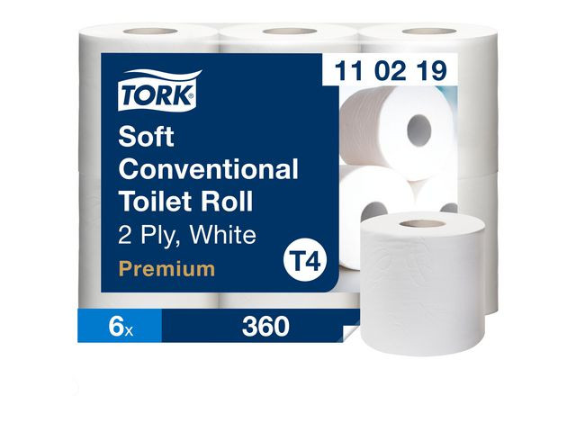 BildeToalettpapir Tork 2L Myk T4 50,4M (6 stk/pk, 7 pakker)