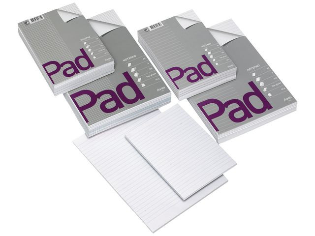 Notatblokk Bantex A4 Rutet 60G Topplimt (5 stk)