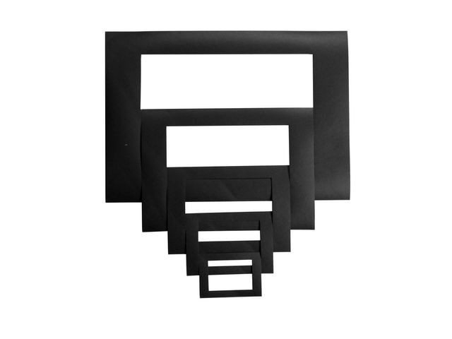 Passepartoutrammer Sort (100 stk)