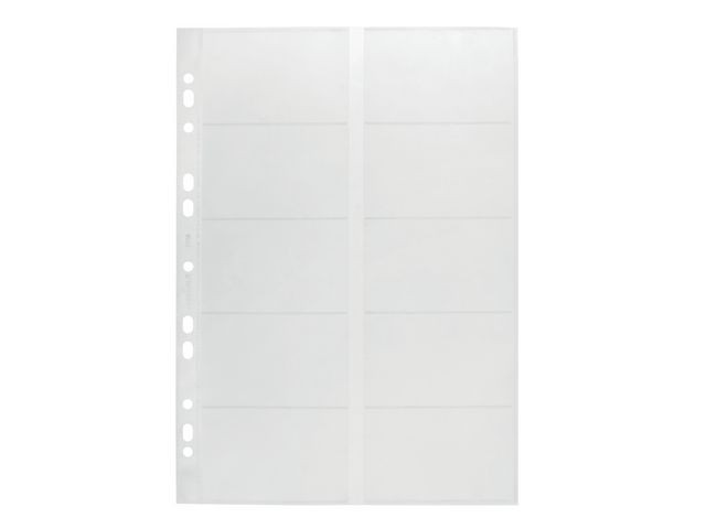 Visittkortlomme Durable A4 Universalhull (10 stk)