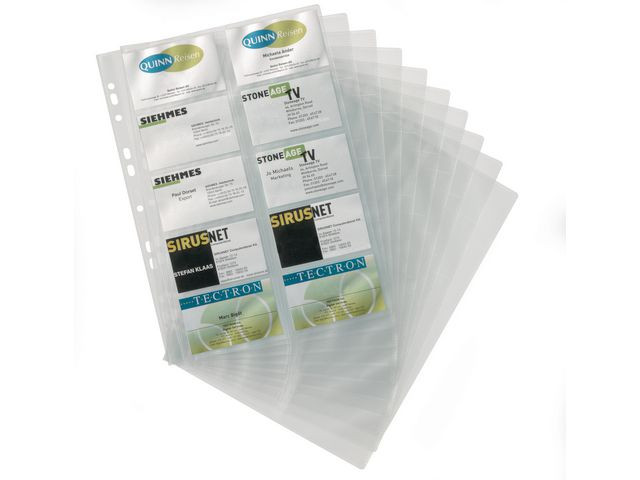 BildeVisittkortlomme Durable A4 Universalhull (10 stk)