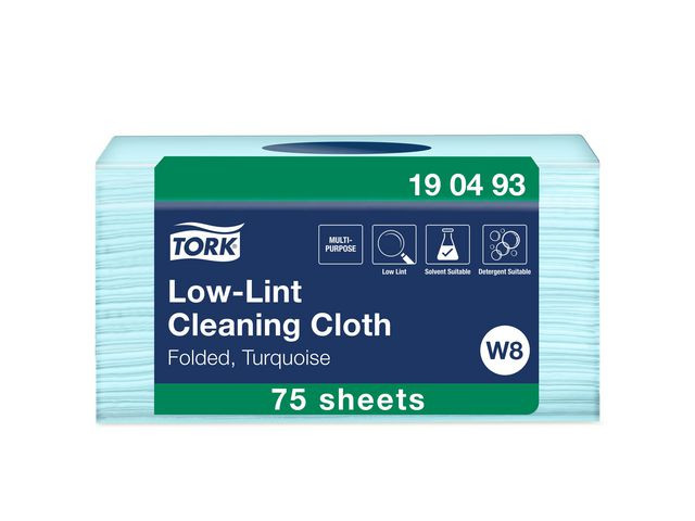 Klut Tork W8 Premium Kodet Turkis (75 stk)