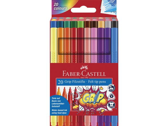BildeTusj Faber Castell Grip Color Marker (20 stk)