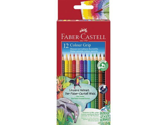 BildeFargeblyant Faber-Castell Grip 2001 (12 stk/eske, 5 esker)
