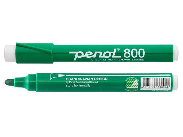 Whiteboardpenn Penol 800 Eco Rund Grønn (10 stk)