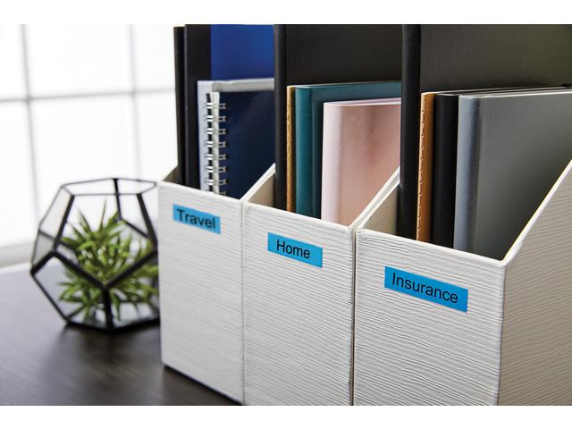 Dymo Teip D1 12mmx7m sort/bl