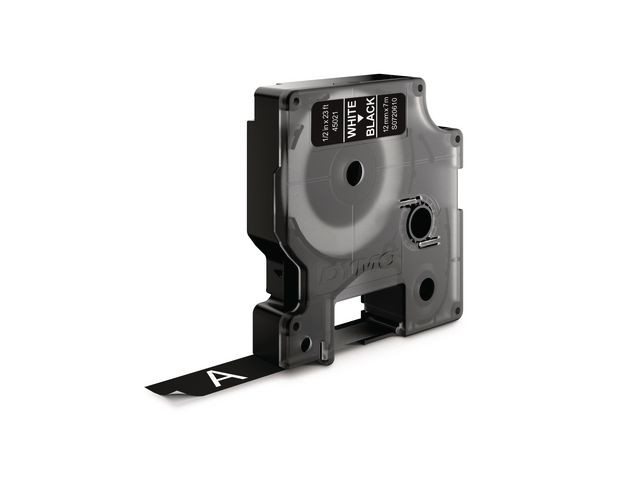 BildeTape Dymo D1 12Mm X 7M Hvit/Sort