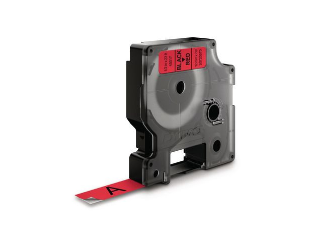 BildeTape Dymo D1 12Mm X 7M Sort/Rød