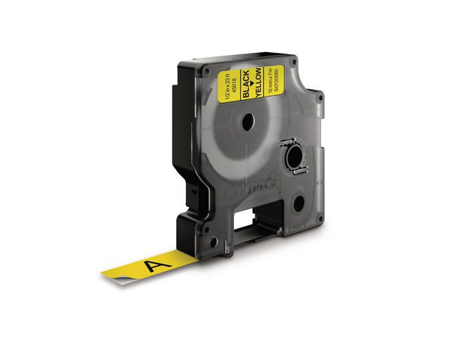 BildeDYMO Ribbon S0720580 45018 12mm Black on Yellow