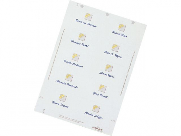 Innlegg Durable Navneskilt 54X90Mm (200 stk)