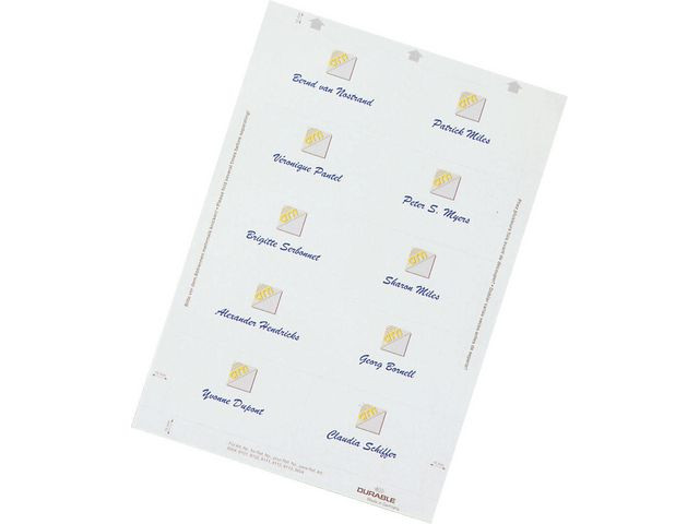 BildeInnlegg Durable Navneskilt 54X90Mm (200 stk)