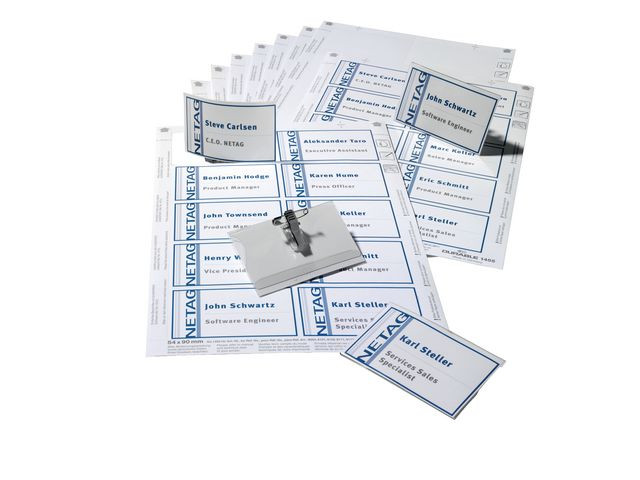 Navneskilt Durable 54X90Mm Kombiclip (20 stk)