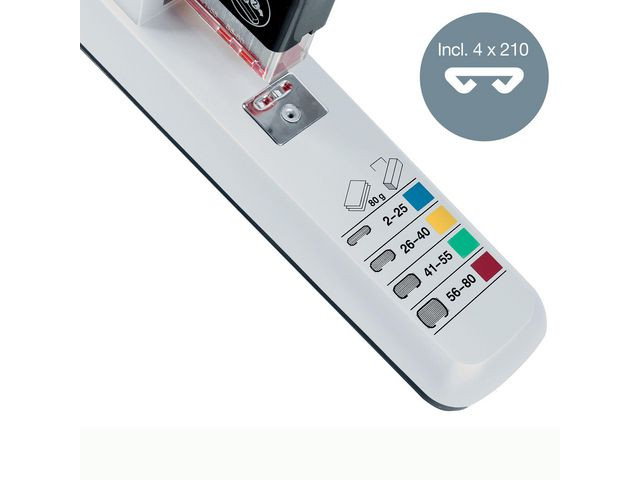 Stiftemaskin Leitz 5551 Hd 80 Ark Hvit