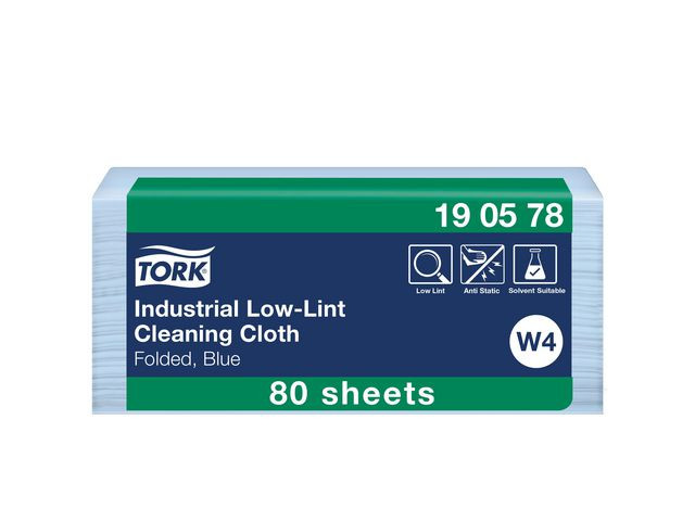 BildeKlut Tork Rengj. Spesial Plus W4 Blå (80 stk/pk, 5 pakker)