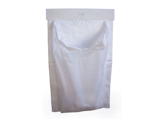BildeAvfallspose Sopi Plast Hvit (50 stk/pk, 50 pakker)