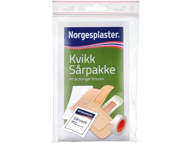 BildeSårpakke Norgesplaster Kvikk (10 pakker)