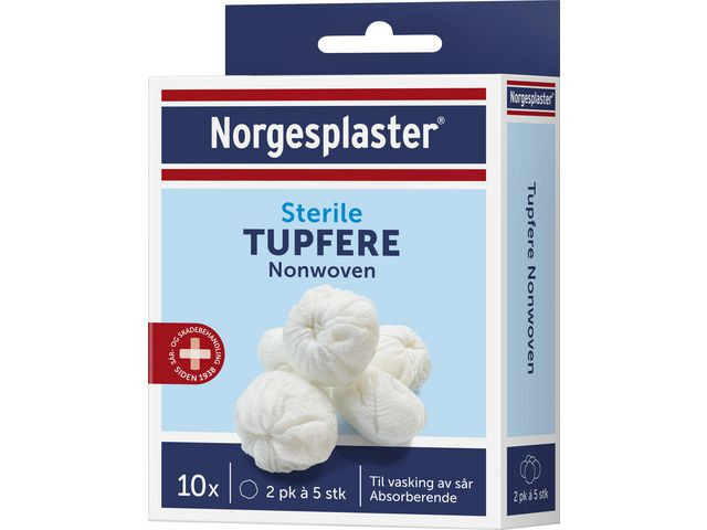 Sårrens Norgesplaster Tupfere (10 stk/pk, 10 pakker)