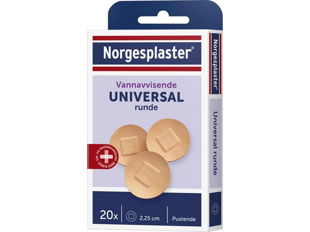 Plaster Norgesplaster Univ. Runde 20Stk (10 pakker)