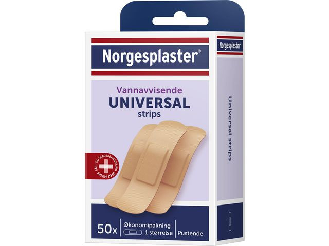 Plaster Norgesplaster Uni. Økonomi 50Stk (10 pakker)