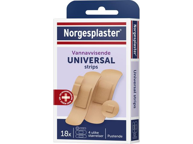 Plaster Norgesplaster Universal 18Stk (10 pakker)