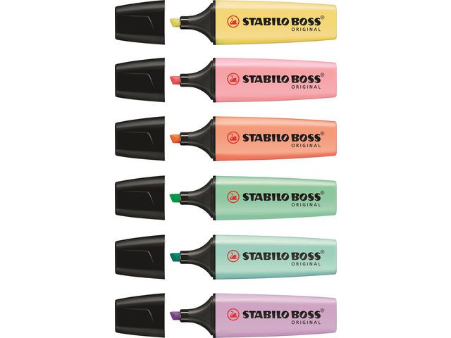 Tekstmarker Stabilo Boss Pastel (6 stk)