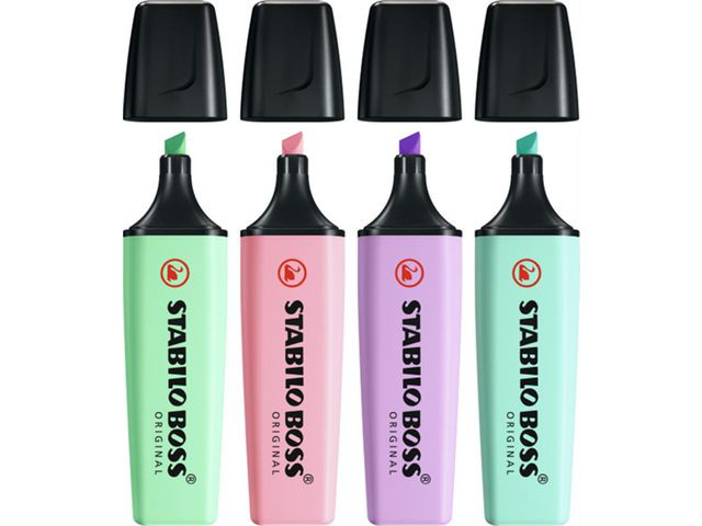 Tekstmarker Stabilo Boss Pastel (4 stk)