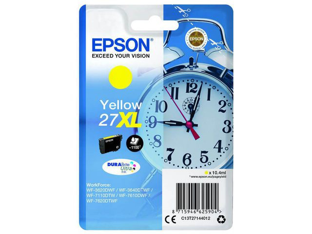 BildeEPSON Ink C13T27144012 27XL Yellow Alarm Clock