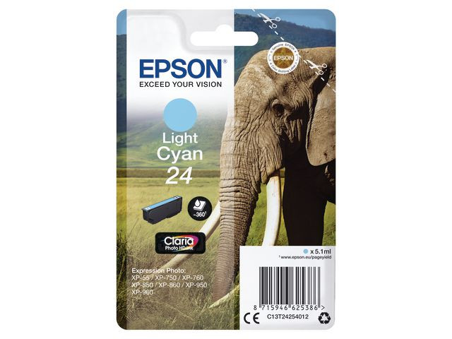 BildeBlekk Epson 24 C13T24254012 Cyan