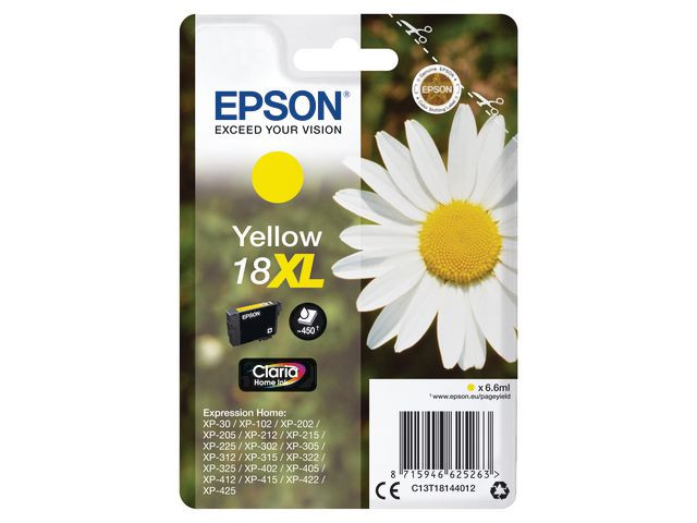 BildeBlekk Epson 18Xl C13T18144012 Gul