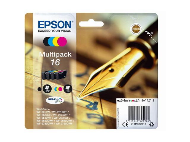 BildeBlekk Epson 16 C13T16264012 Cmyk (4 stk)