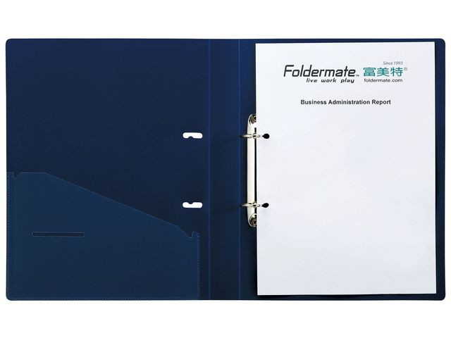 Ringperm Foldermate A4 2-R 25/36Mm Blå (12 stk)