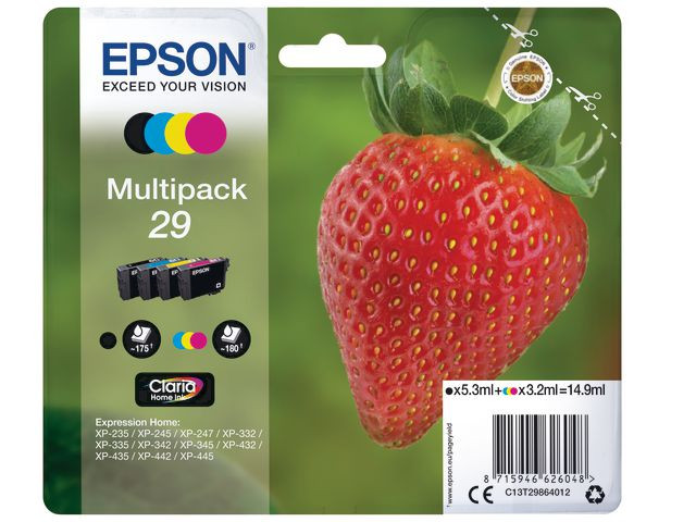 BildeBlekk Epson 29 C13T29864022 Cmyk (4 stk)