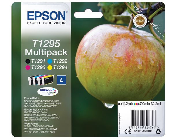 BildeEPSON Ink C13T12954012 T1295 Multipack Apple