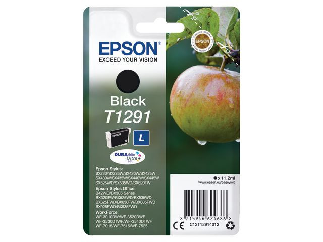BildeEPSON Ink C13T12914012 T1291 Black Apple