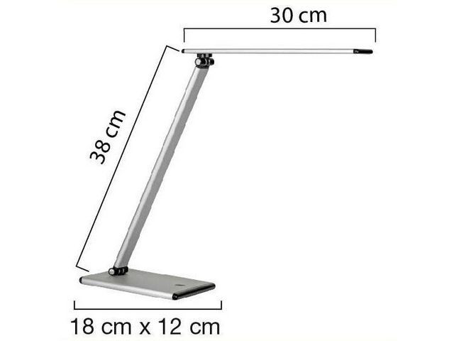 Lampe Unilux Led Terra Metalgrå