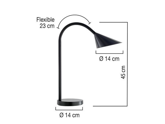 Unilux Lamp Sol LED, Black EU