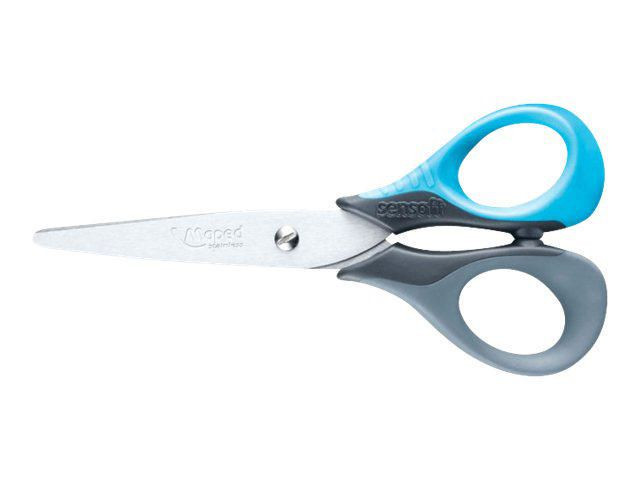 Saks 1 Barn 13Cm Softgrip Blå/Grå (12 stk)